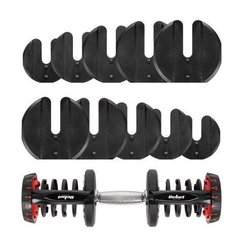 Hantel żeliwny regulowany 40 kg REBEL ACTIVE
