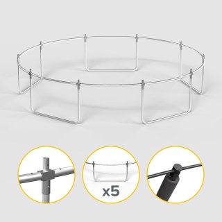 REBEL ACTIVE TRAMPOLINA PRO 12FT/366CM, SIATKA, DRABINKA RBA-8003