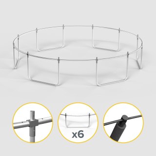REBEL ACTIVE TRAMPOLINA PRO 14FT/427CM, SIATKA, DRABINKA RBA-8004