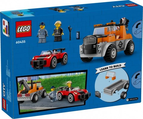 Klocki City 60435 Samochód pomocy drogowej i naprawa sportowego auta LEGO