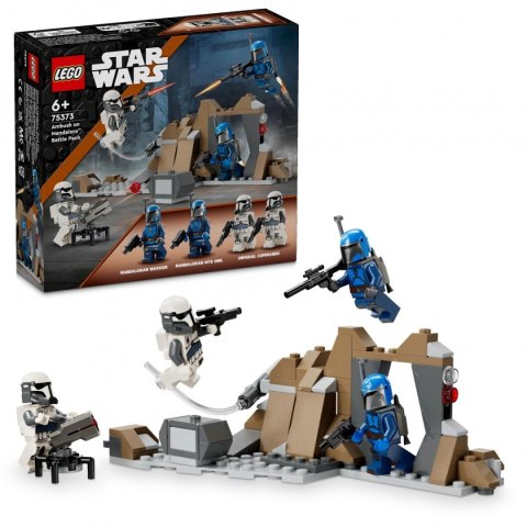 Klocki Star Wars 75373 Zasadzka na Mandalorze - zestaw bitewny LEGO