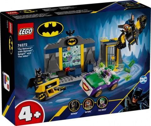 Klocki Super Heroes 76272 Jaskinia Batmana z Batmanem, Batgirl i Jokerem LEGO