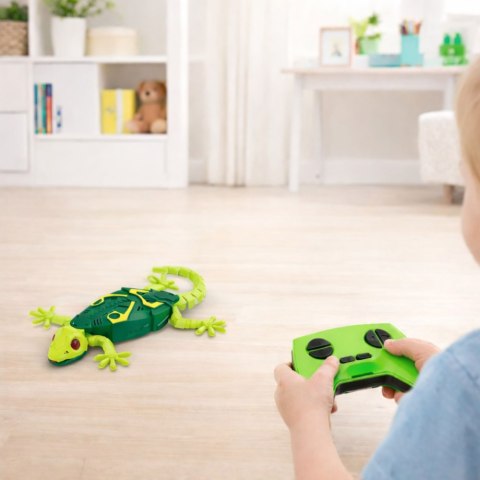 Gekon Zdalnie Sterowany RC Jaszczurka Chodzi Po Ścianie 360° Zielona