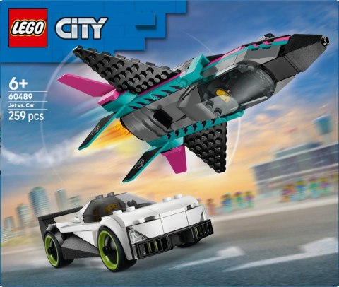 Klocki City 60489 Odrzutowiec kontra samochód