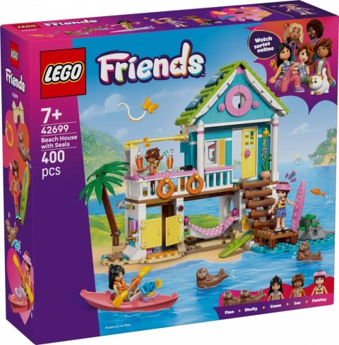 Klocki Friends 42699 Domek na plaży z fokami