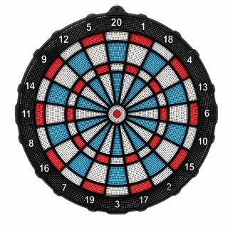 Tarcza Do Darta Soft Tip Rzutki Gra Zręcznościowa Towarzyska Zestaw 42,5 cm