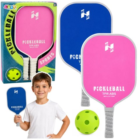 Zestaw Paletki Do Gry w Pickleballa Tenisa Badmintona Różowo-Niebieski