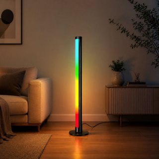 Lampa Podłogowa LED Narożna Stojąca RGB Tryb Muzyczny Aplikacja Pilot 90cm