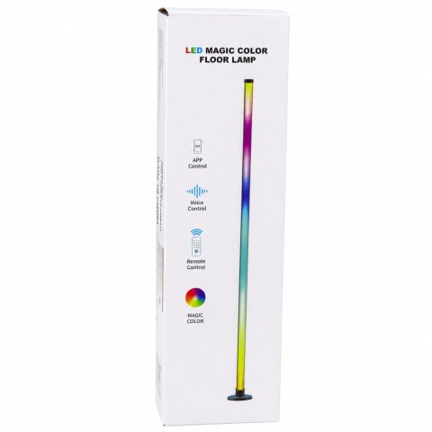 Lampa Podłogowa LED Narożna Stojąca RGB Tryb Muzyczny Aplikacja Pilot 90cm