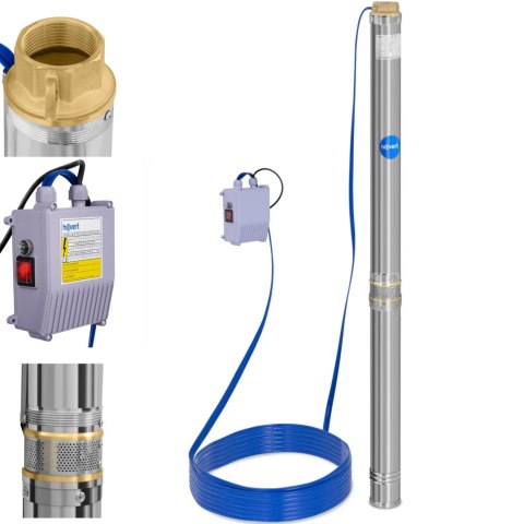 Pompa głębinowa do studni głębinowej 10800 L/godz. do 96 m Hillvert