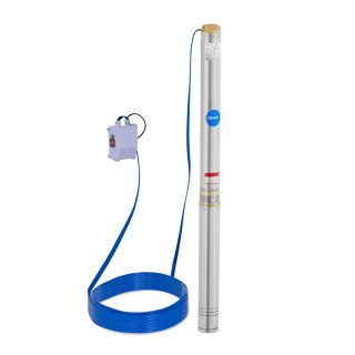 Pompa głębinowa do studni głębinowej STAL 2200 W 10800 l/h do 96 m Hillvert