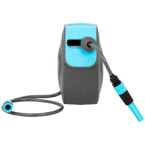 Wąż ogrodowy z automatycznym bębnem ściennym 10 m + 1 m 5/6'' Hillvert