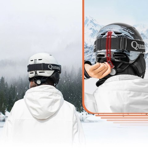 Kask narciarski snowboardowy z nausznikami rozmiar L - czarny ROCKBROS