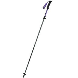 Kij kijek trekkingowy nordic walking aluminiowy 110 - 130 cm fioletowy - 1 szt. Qunature