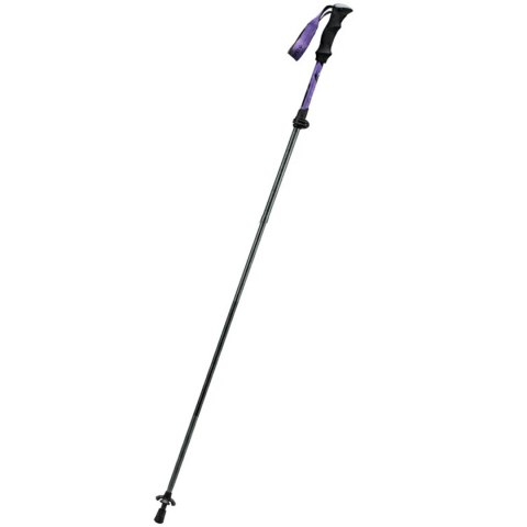 Kij kijek trekkingowy nordic walking aluminiowy 110 - 130 cm fioletowy - 1 szt. Qunature