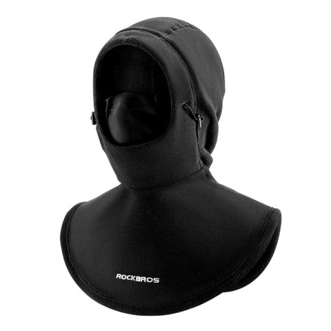 Kominiarka outdoor wiatroszczelna wodoszczelna polar - czarna ROCKBROS