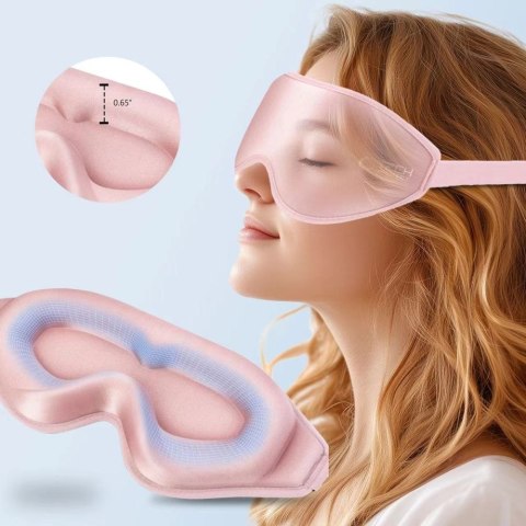 Maska do spania na oczy Eyeshade Sleep Mask - różowa Tech-Protect