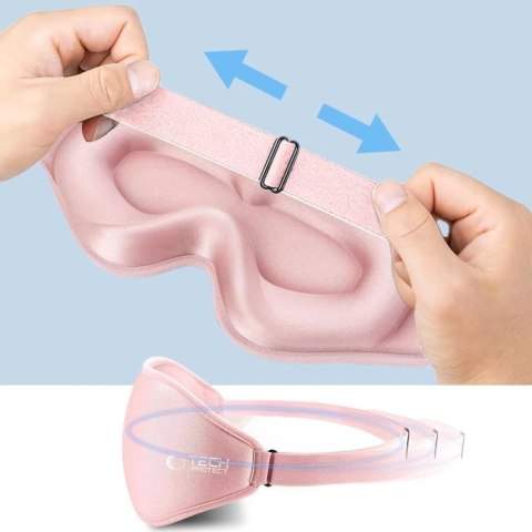 Maska do spania na oczy Eyeshade Sleep Mask - różowa Tech-Protect