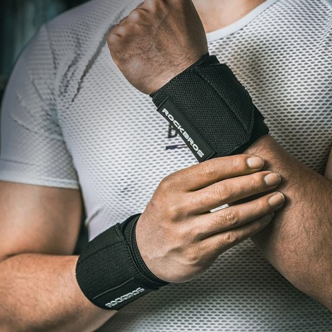 Opaska sportowa stabilizująca na nadgarstek czarna - 2 szt. ROCKBROS