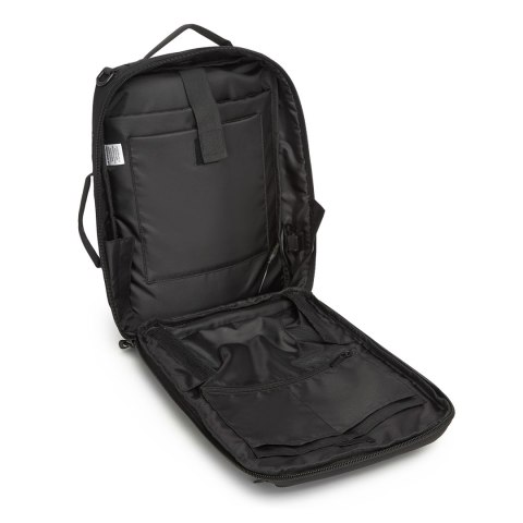 Plecak torba Premium na laptopa 15.6'' z paskiem USB 42x8x28cm - czarny WOZINSKY