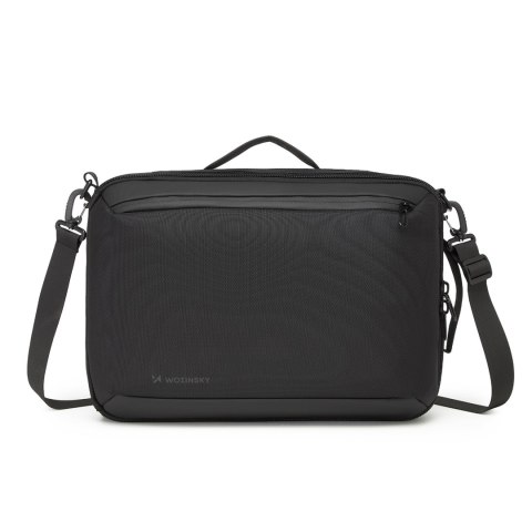 Plecak torba Premium na laptopa 15.6'' z paskiem USB 42x8x28cm - czarny WOZINSKY
