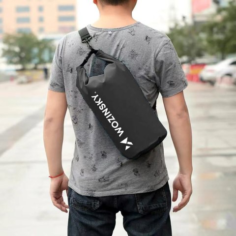 Worek torba wodoodporna outdoor na kajak SUP 10l - czarny WOZINSKY