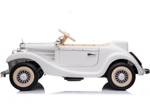 Auto Na Akumulator Mercedes Benz 540K Klasyk Premium Światła LED MP3 Biały