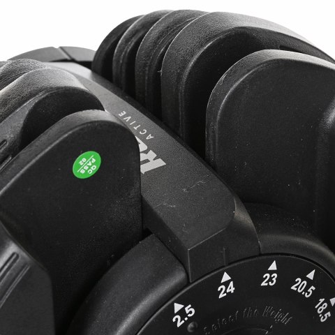 Hantel żeliwny regulowany automat 24 kg REBEL ACTIVE (OUTLET)