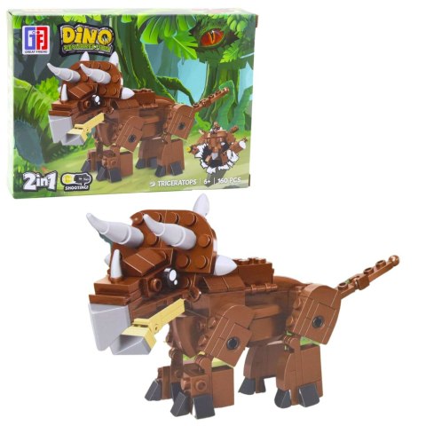 Klocki Konstrukcyjne Zestaw Dinozaur Robot 2w1 148-175 el. Mix