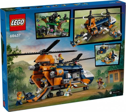 Klocki City 60437 Helikopter badaczy dżungli w bazie LEGO