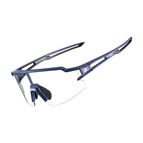 Okulary rowerowe fotochromowe z filtrami UV 400 UVA i UVB niebieskie ROCKBROS