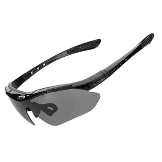 Okulary rowerowe fotochromowe z filtrem UV 400 czarne ROCKBROS