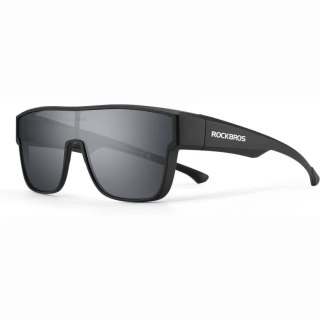 Okulary rowerowe z polaryzacją ramką i filtrem UV 400 szare ROCKBROS