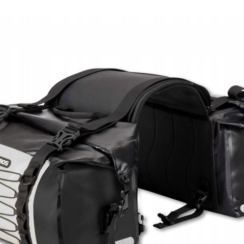 Podwójna wodoodporna torba motocyklowa dwie sakwy duża pojemność 60L szara ROCKBROS