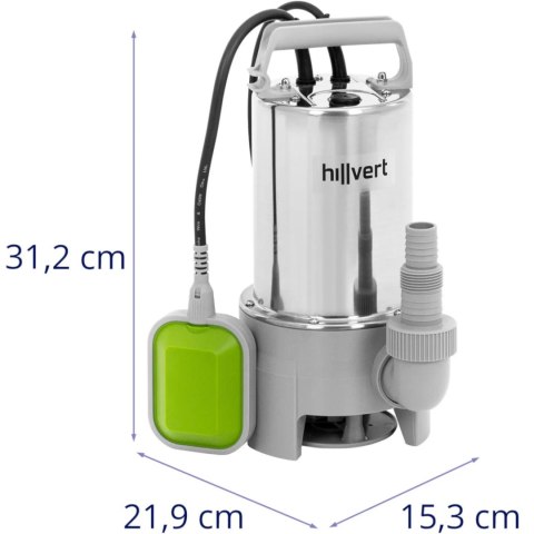 Pompa zanurzeniowa zatapialna z wyłącznikiem pływakowym 259 l/min 550 W do 7 m Hillvert