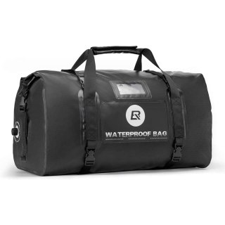 Praktyczna torba motocyklowa wodoodporna mocowana na siedzenie bagaznik 55L czarna ROCKBROS