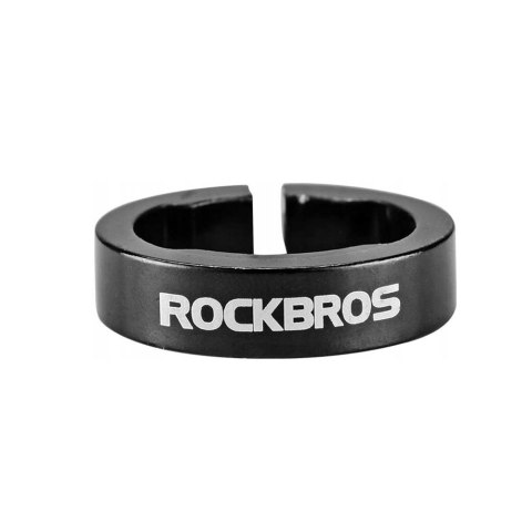 Gripy rowerowe chwyty z gumy przyczepne śr. 22mm czarno-pomarańczowe ROCKBROS