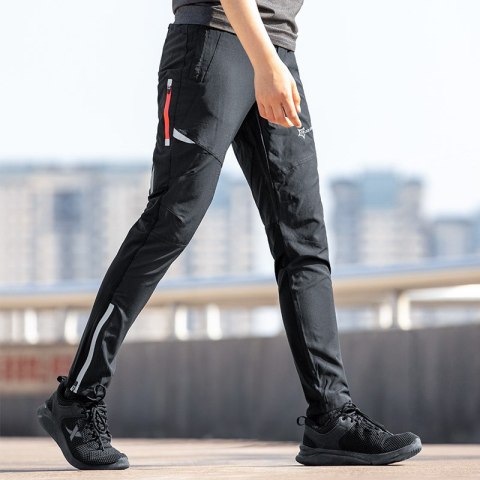 Komfortowe spodnie rowerowe oddychający materiał rozmiar XL czarne ROCKBROS