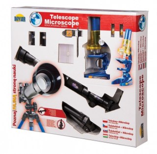 Teleskop + mikroskop Zestaw EDUKACYJNY Dromader
