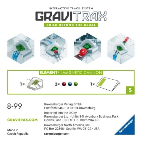 Gravitrax Dodatek Magnetyczna armatka Ravensburger Polska