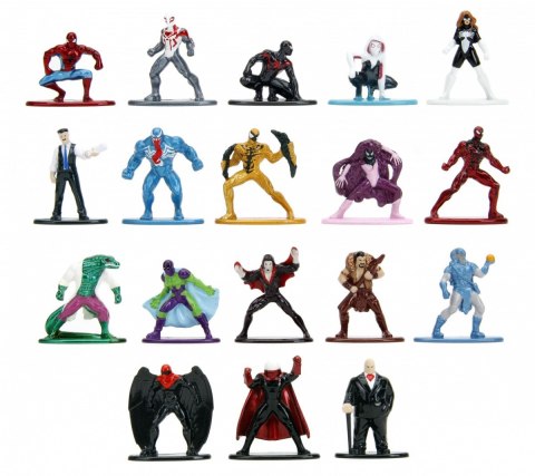 Figurki metalowe Spider-Man 18-pak wersja 9 JADA TOYS