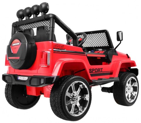 Autko terenowe Raptor Drifter Czerwony + Pilot + Napęd 4x4 + Schowek + Wolny Start + MP3 LED