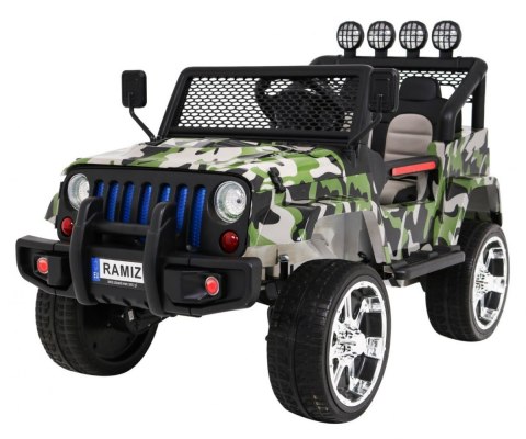 Autko terenowe Raptor Drifter Moro + Pilot + Napęd 4x4 + Schowek + Wolny Start + MP3 LED