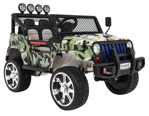 Autko terenowe Raptor Drifter Moro + Pilot + Napęd 4x4 + Schowek + Wolny Start + MP3 LED