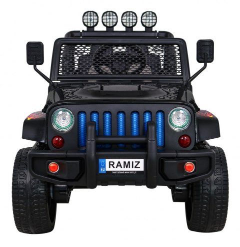 Autko terenowe Raptor Drifter Płomienie + Pilot + Napęd 4x4 + Schowek + Wolny Start + MP3 LED