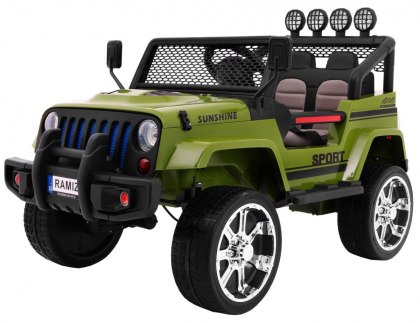 Autko terenowe Raptor Drifter Zielony + Pilot + Napęd 4x4 + Schowek + Wolny Start + MP3 LED