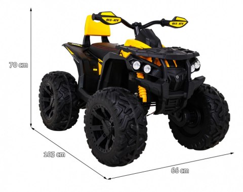 Pojazd Quad ATV Power Żółty