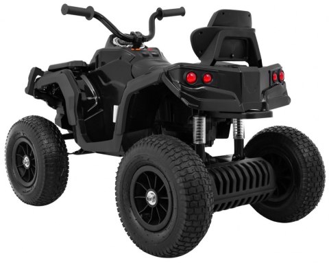 Quad ATV Air na akumulator dla dzieci Czarny + Koła pompowane + Radio MP3 + Wolny Start