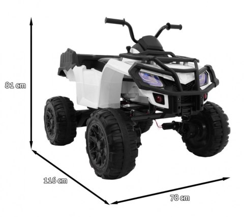 Quad na akumulator dla dzieci Biały XL ATV Biały