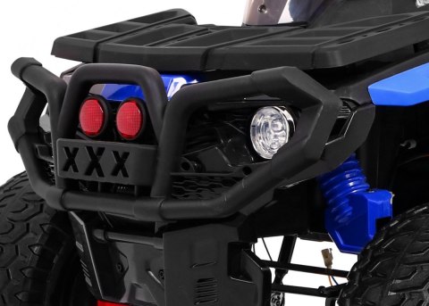 Quad Maverick 4x4 Elektryczny Pojazd dla dzieci Niebieski + Koła EVA + Panel audio + LED